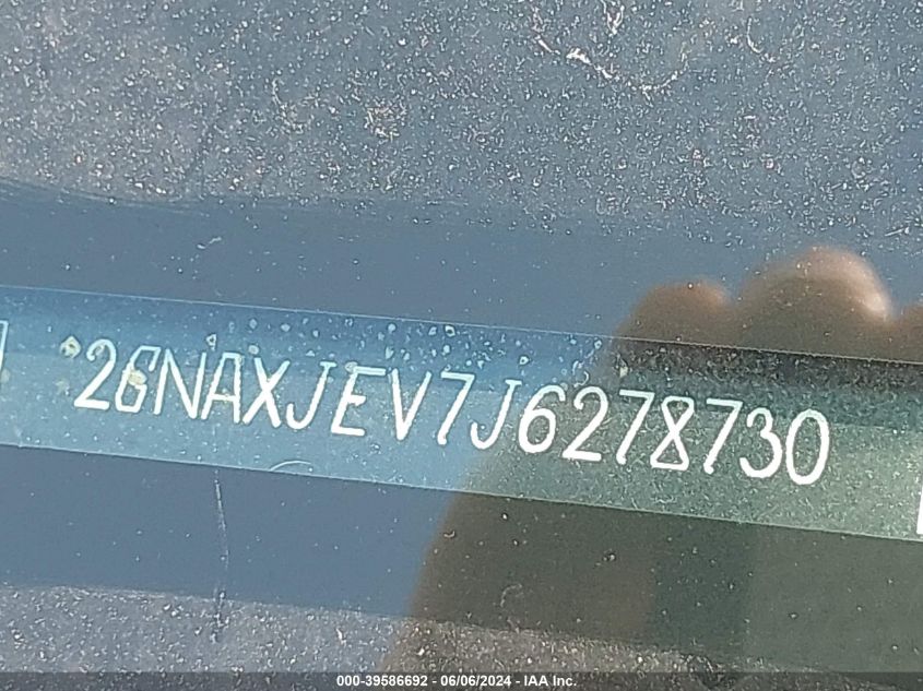 2018 Chevrolet Equinox Lt VIN: 2GNAXJEV7J6278730 Lot: 39586692