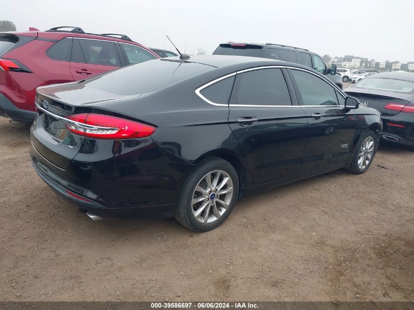 2018 Ford Fusion Energi Se Luxury VIN: 3FA6P0PU8JR277369 Lot: 39586697