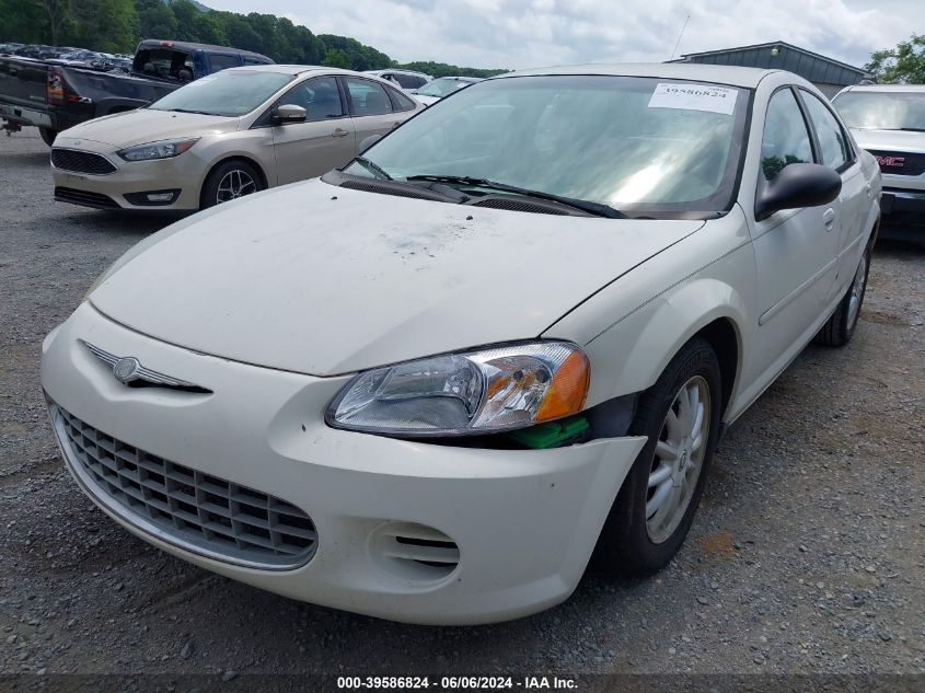 2002 Chrysler Sebring Lx/Lx Plus VIN: 1C3EL46X12N163422 Lot: 39586824