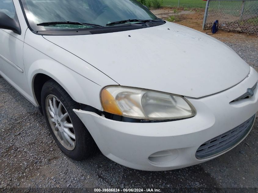 2002 Chrysler Sebring Lx/Lx Plus VIN: 1C3EL46X12N163422 Lot: 39586824