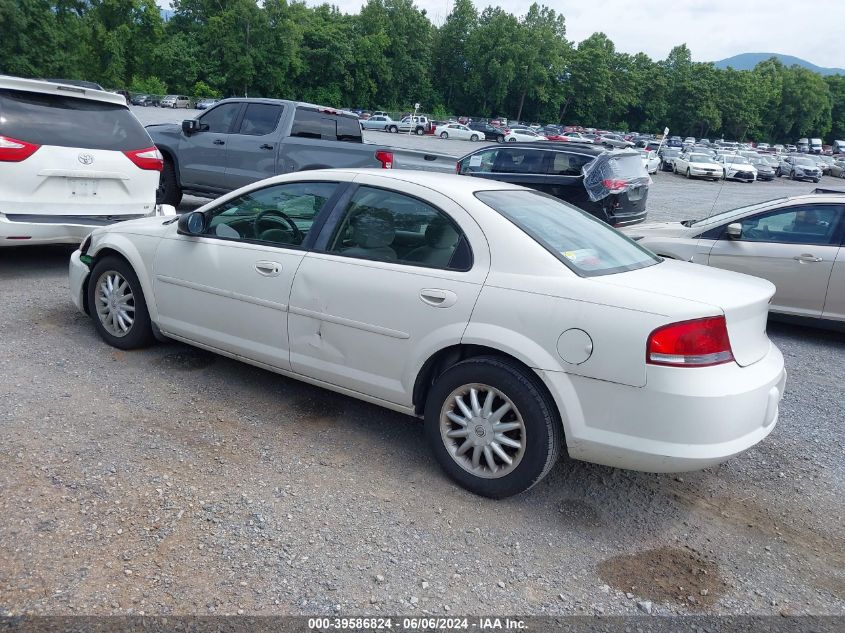 2002 Chrysler Sebring Lx/Lx Plus VIN: 1C3EL46X12N163422 Lot: 39586824