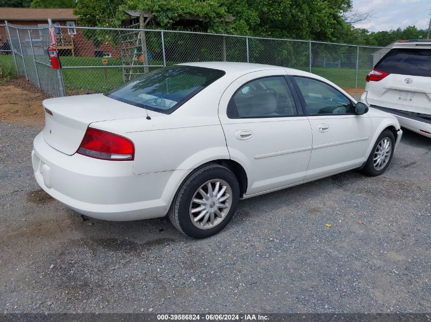 2002 Chrysler Sebring Lx/Lx Plus VIN: 1C3EL46X12N163422 Lot: 39586824