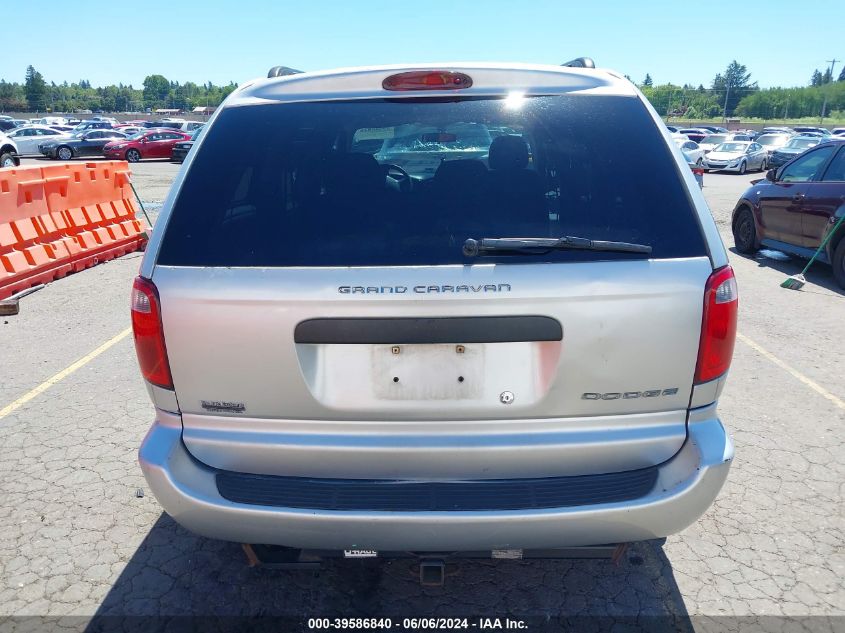 2006 Dodge Grand Caravan Se VIN: 1D4GP24R86B658907 Lot: 39586840