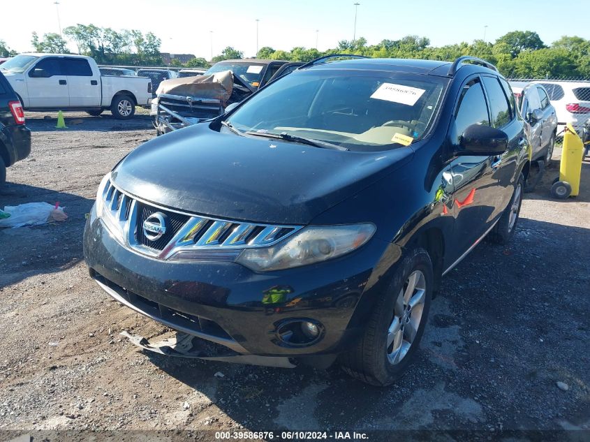 2010 Nissan Murano Sl VIN: JN8AZ1MU5AW019921 Lot: 39586876