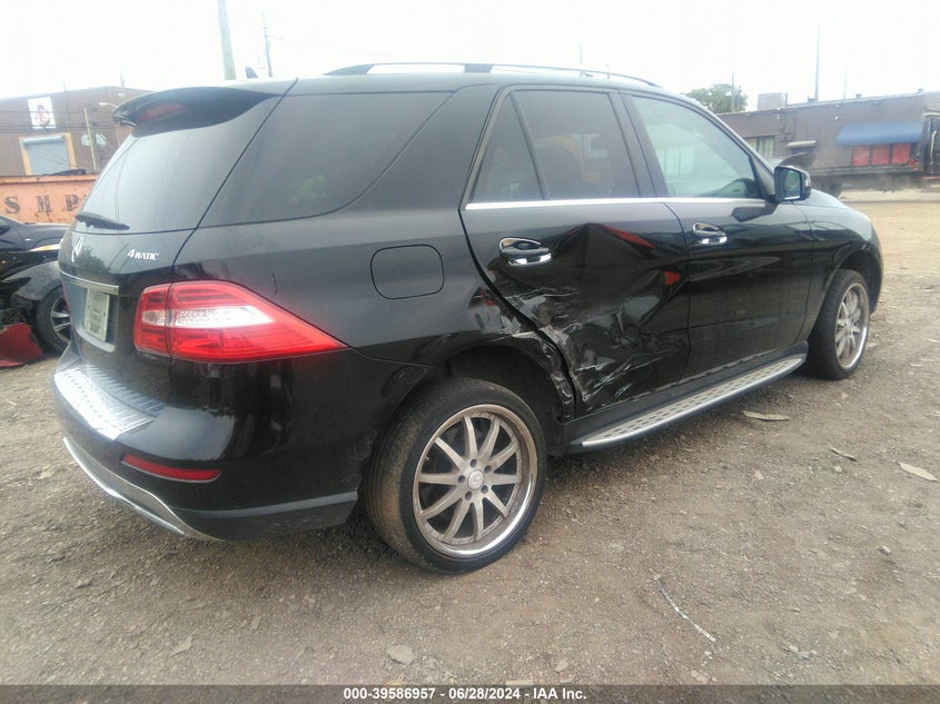 2013 Mercedes-Benz Ml 350 4Matic VIN: 4JGDA5HB2DA234699 Lot: 39586957