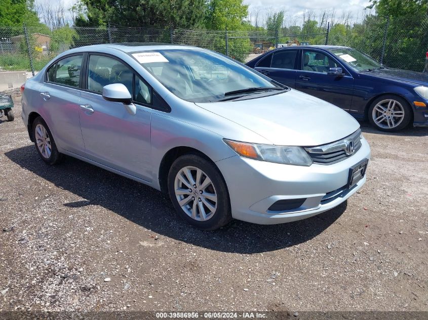 2012 Honda Civic Ex VIN: 19XFB2F80CE002582 Lot: 39586956