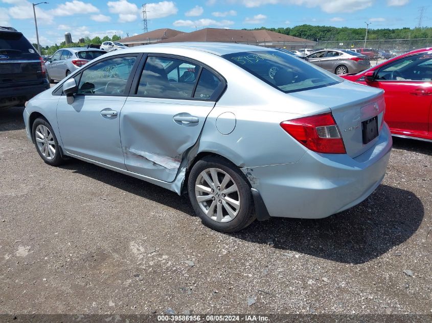 2012 Honda Civic Ex VIN: 19XFB2F80CE002582 Lot: 39586956