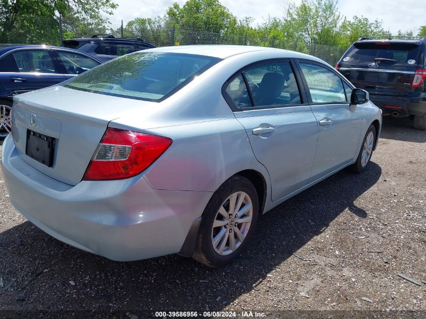 2012 Honda Civic Ex VIN: 19XFB2F80CE002582 Lot: 39586956