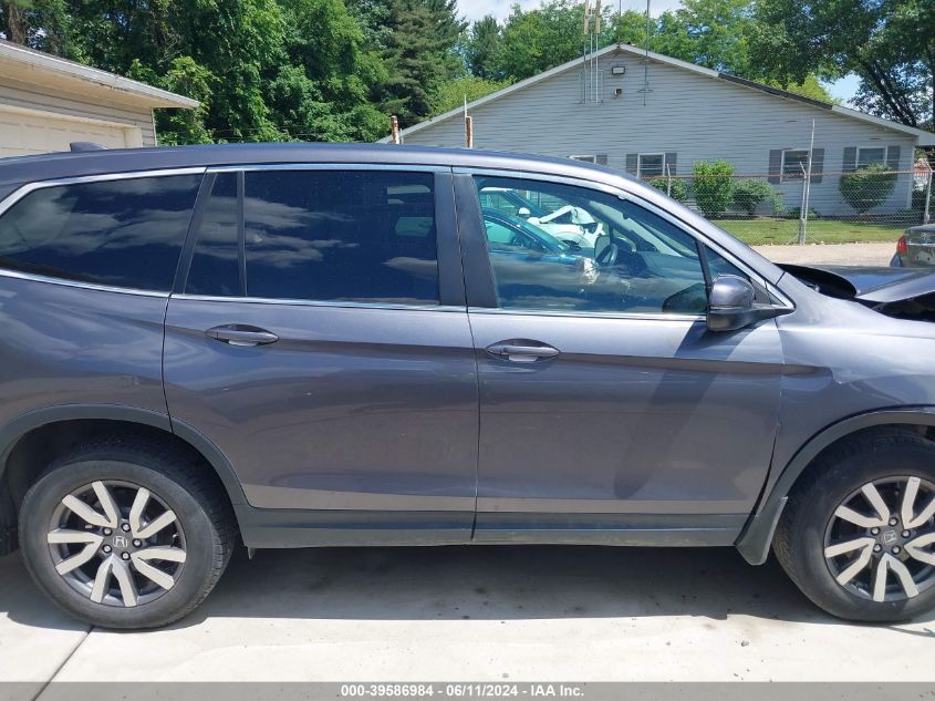 2019 Honda Pilot Ex VIN: 5FNYF6H34KB044011 Lot: 39586984
