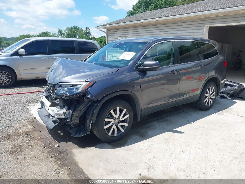 2019 Honda Pilot Ex VIN: 5FNYF6H34KB044011 Lot: 39586984