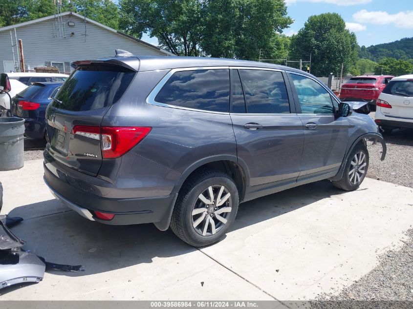 2019 Honda Pilot Ex VIN: 5FNYF6H34KB044011 Lot: 39586984