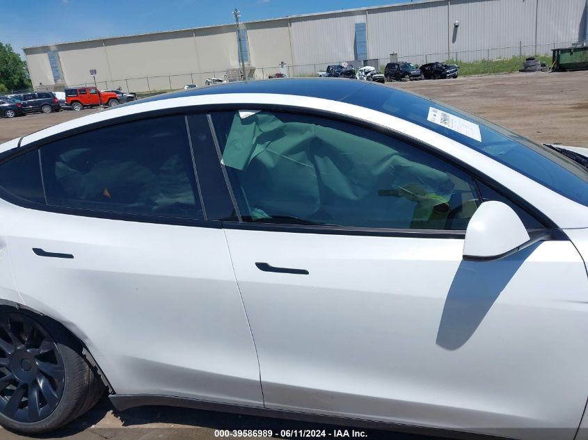 2021 Tesla Model Y Long Range Dual Motor All-Wheel Drive VIN: 5YJYGAEEXMF117407 Lot: 39586989