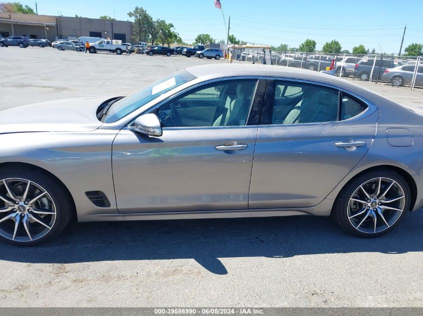 2023 Genesis G70 2.0T Awd VIN: KMTG34TA7PU130931 Lot: 39586990