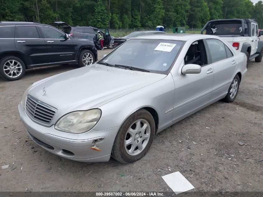 2001 Mercedes-Benz S 430 VIN: WDBNG70J71A149020 Lot: 39587002