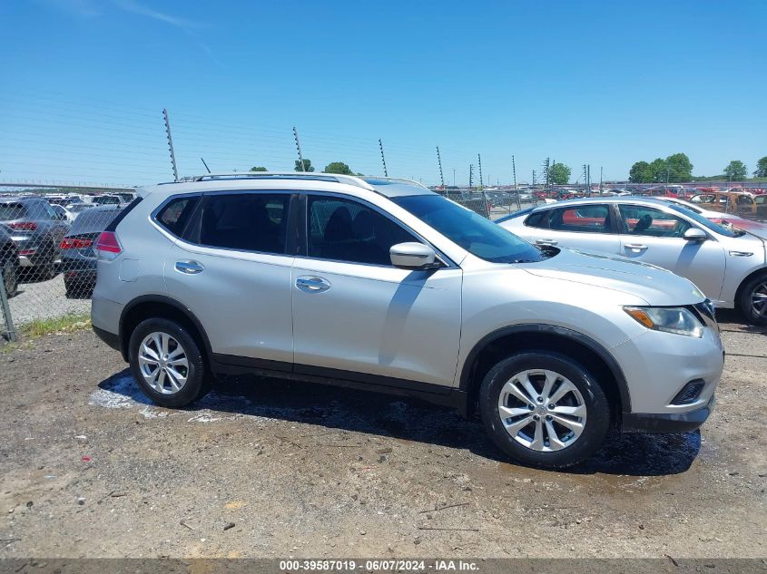 2016 Nissan Rogue Sv VIN: 5N1AT2MV0GC826686 Lot: 39587019