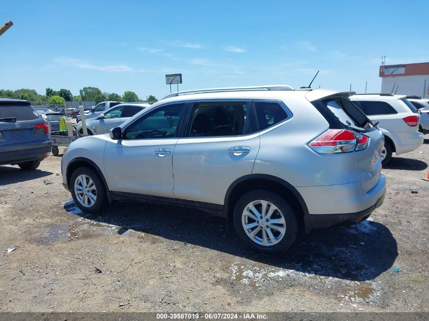 2016 Nissan Rogue Sv VIN: 5N1AT2MV0GC826686 Lot: 39587019