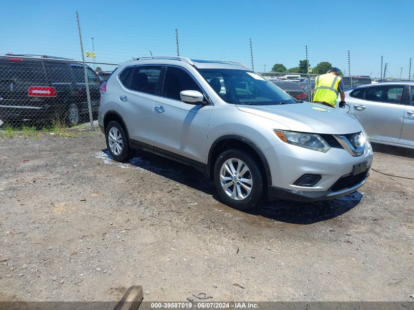 2016 Nissan Rogue Sv VIN: 5N1AT2MV0GC826686 Lot: 39587019