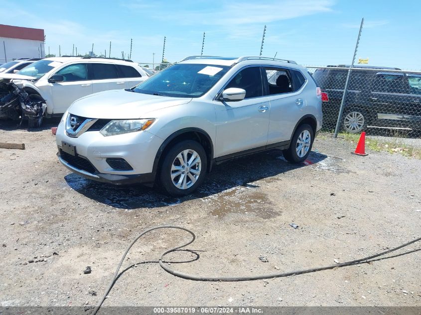 2016 Nissan Rogue Sv VIN: 5N1AT2MV0GC826686 Lot: 39587019