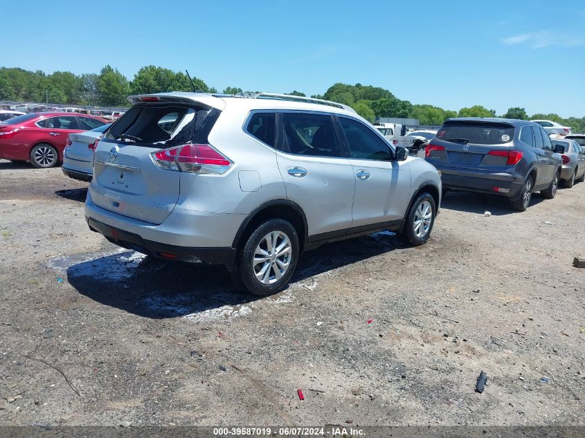 2016 Nissan Rogue Sv VIN: 5N1AT2MV0GC826686 Lot: 39587019