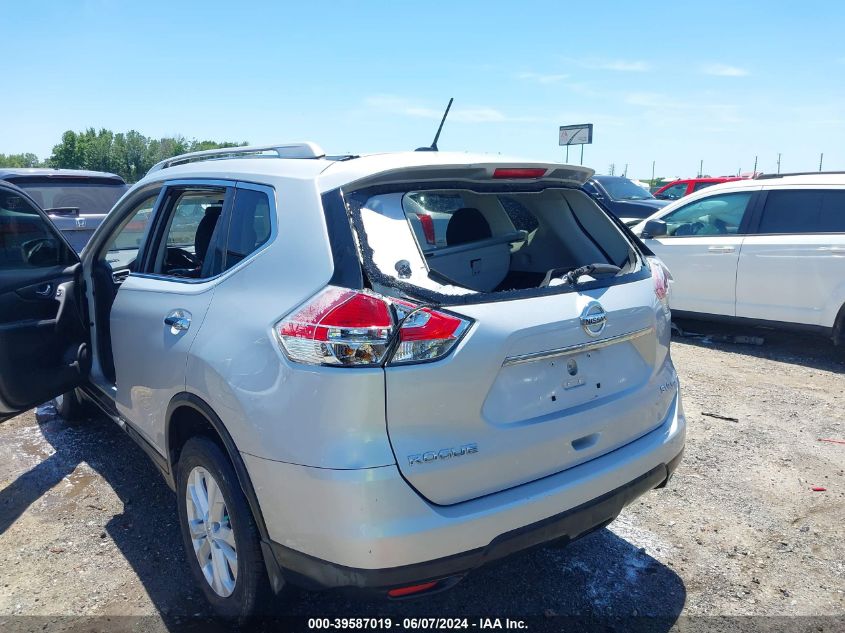 2016 Nissan Rogue Sv VIN: 5N1AT2MV0GC826686 Lot: 39587019