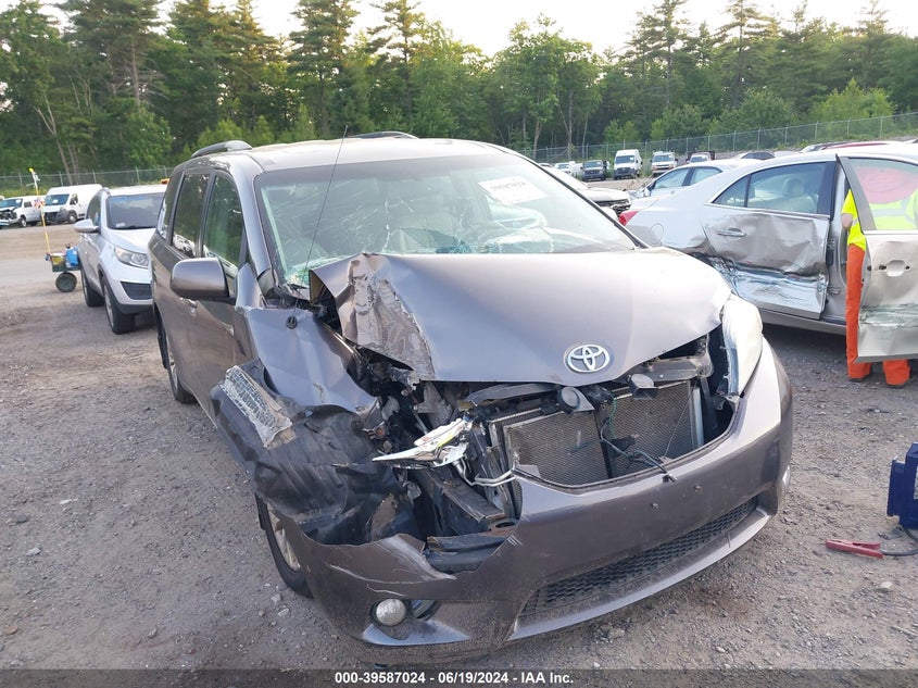 2012 Toyota Sienna Xle V6 8 Passenger VIN: 5TDYK3DC4CS231262 Lot: 39587024