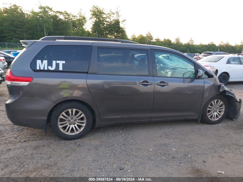 2012 Toyota Sienna Xle V6 8 Passenger VIN: 5TDYK3DC4CS231262 Lot: 39587024
