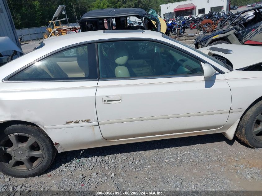 2000 Toyota Camry Solara Sle V6 VIN: 2T1CF28P9YC376528 Lot: 39587093