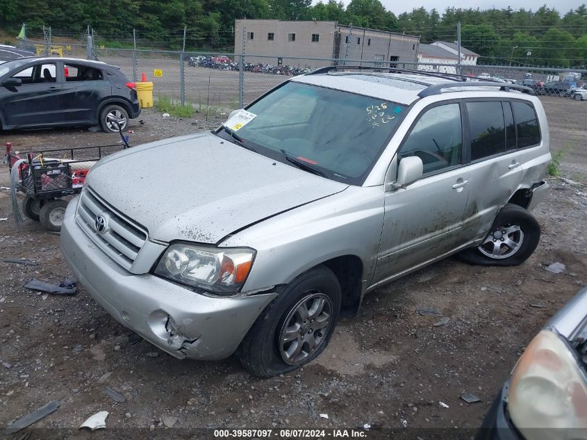 2005 Toyota Highlander V6 VIN: JTEEP21A350125078 Lot: 39587097