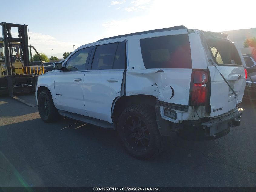 2016 Chevrolet Tahoe Ls VIN: 1GNSKAKC9GR111319 Lot: 39587111