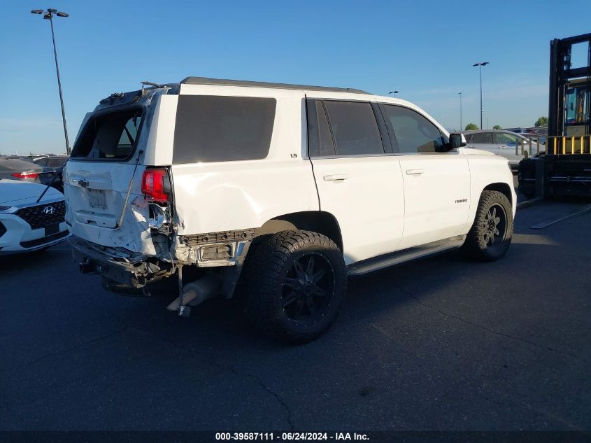 2016 Chevrolet Tahoe Ls VIN: 1GNSKAKC9GR111319 Lot: 39587111