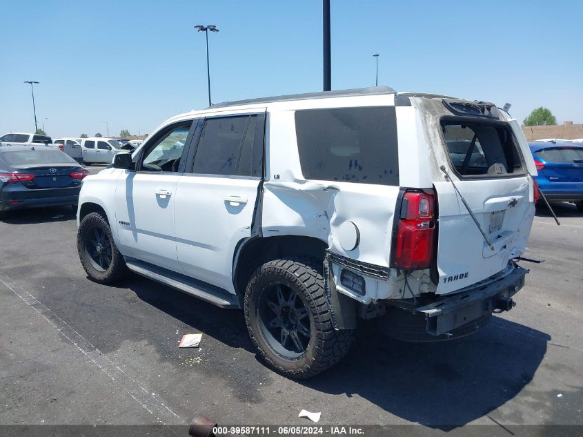 2016 Chevrolet Tahoe Ls VIN: 1GNSKAKC9GR111319 Lot: 39587111