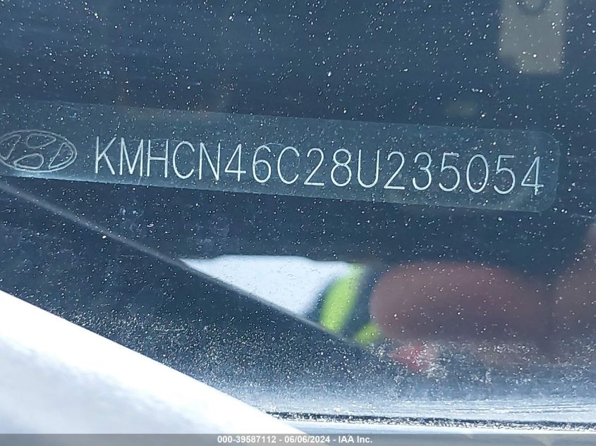 2008 Hyundai Accent Gls VIN: KMHCN46C28U235054 Lot: 39587112