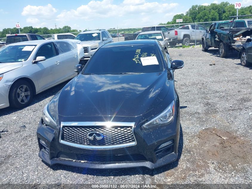 2016 Infiniti Q50 3.0T Red Sport 400 VIN: JN1FV7AR8GM450504 Lot: 39587132