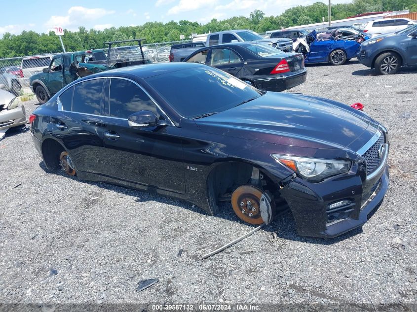 2016 Infiniti Q50 3.0T Red Sport 400 VIN: JN1FV7AR8GM450504 Lot: 39587132