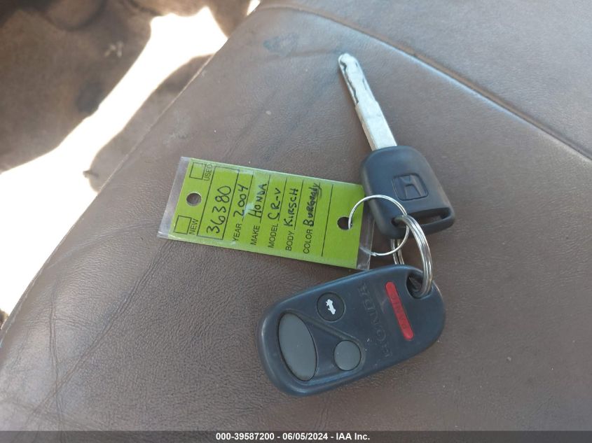 2004 Honda Cr-V Ex VIN: JHLRD78894C000844 Lot: 39587200