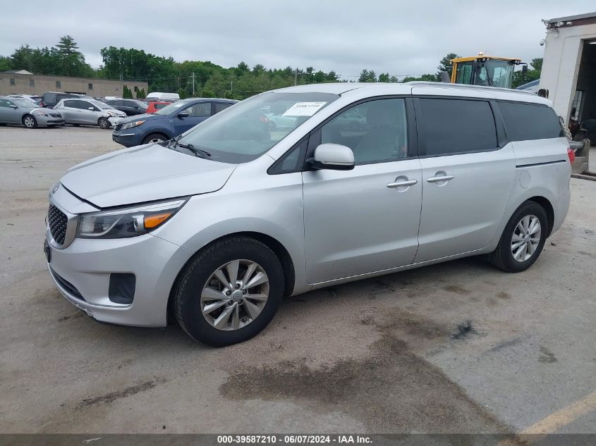 2015 Kia Sedona Lx VIN: KNDMB5C11F6057133 Lot: 39587210