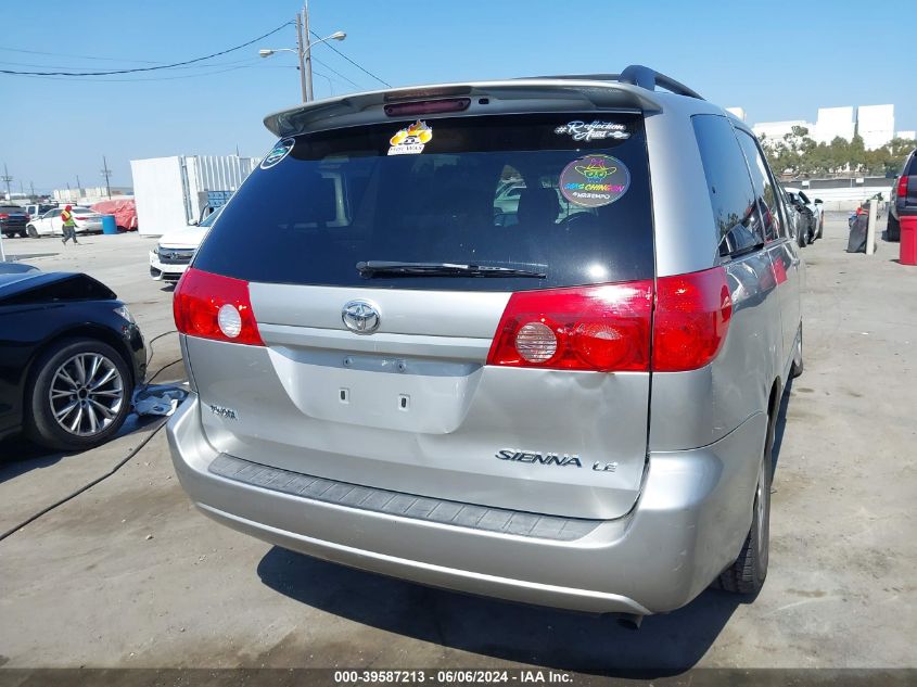 2008 Toyota Sienna Le VIN: 5TDZK23C28S216914 Lot: 39587213