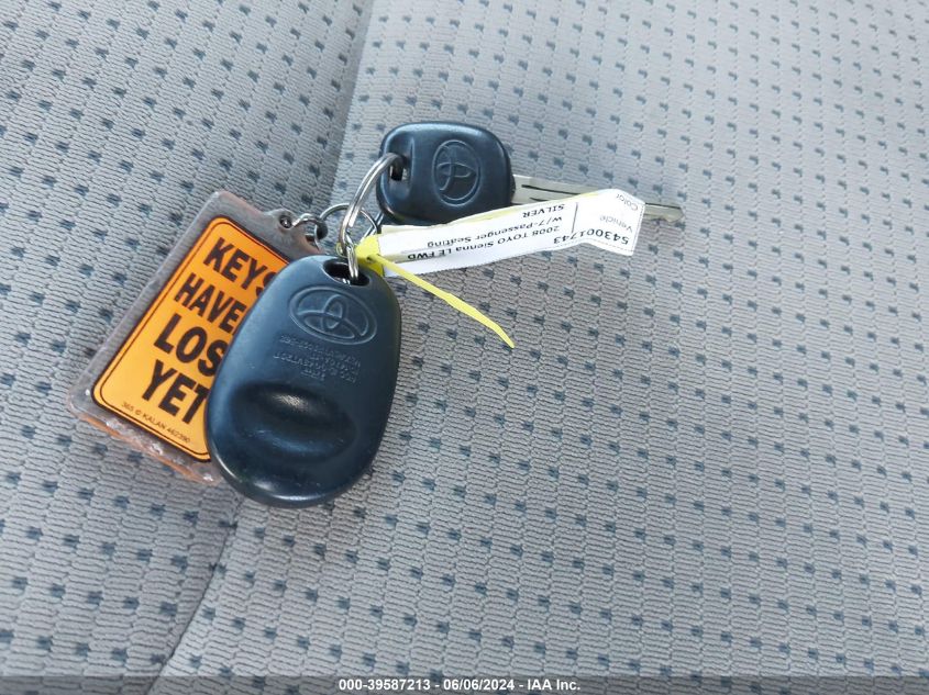 2008 Toyota Sienna Le VIN: 5TDZK23C28S216914 Lot: 39587213