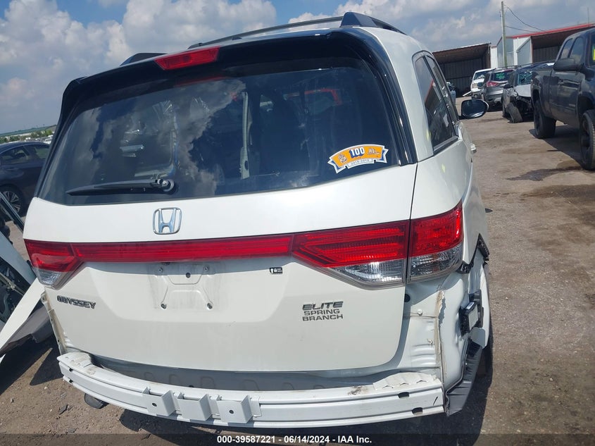 2014 Honda Odyssey Touring/Touring Elite VIN: 5FNRL5H95EB087577 Lot: 39587221