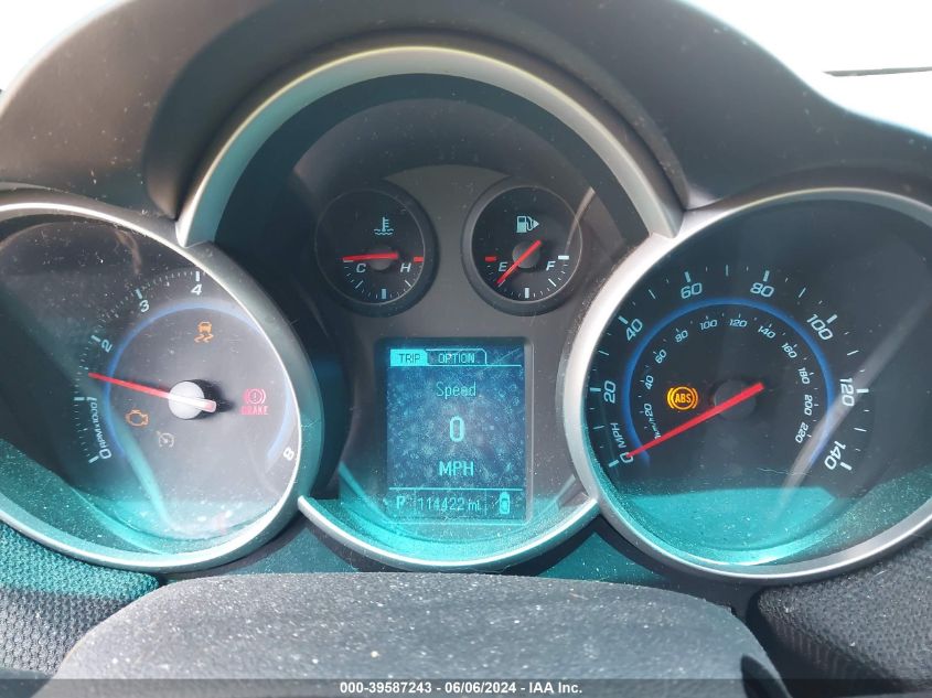 2013 Chevrolet Cruze 1Lt Auto VIN: 1G1PC5SB2D7253716 Lot: 39587243