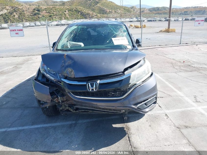 2015 Honda Cr-V Lx VIN: 5J6RM3H37FL001000 Lot: 39587292