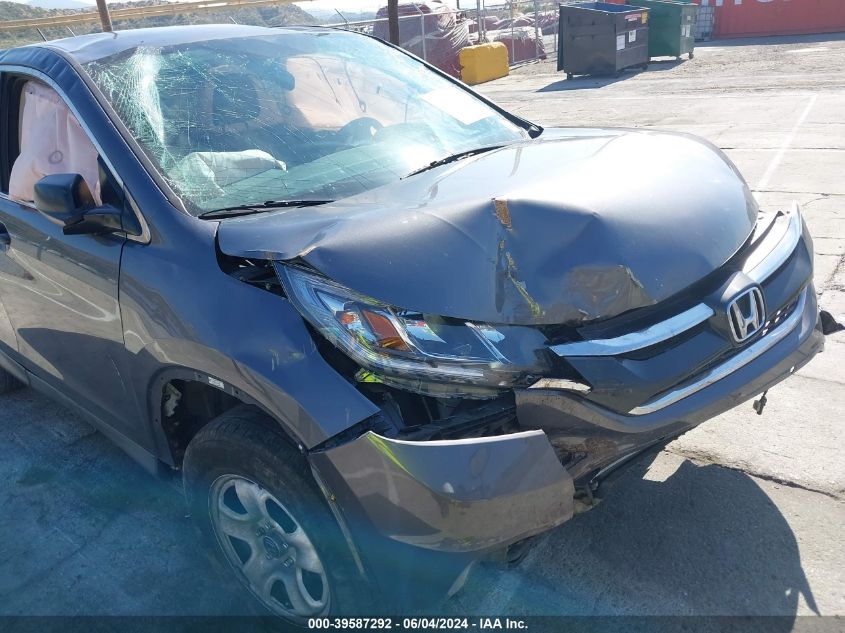 2015 Honda Cr-V Lx VIN: 5J6RM3H37FL001000 Lot: 39587292