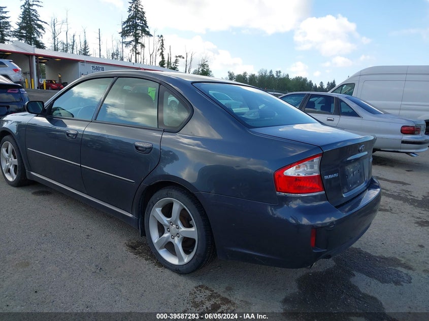 2009 Subaru Legacy 2.5I VIN: 4S3BL616697230989 Lot: 39587293
