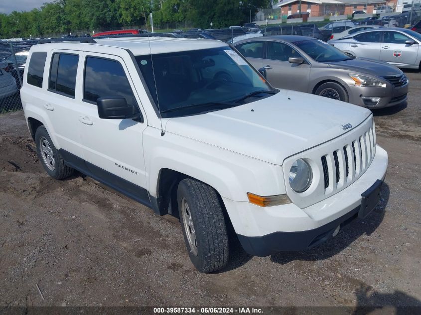 2015 Jeep Patriot Sport VIN: 1C4NJPBB4FD349206 Lot: 39587334