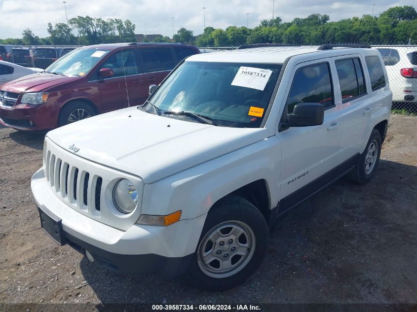 2015 Jeep Patriot Sport VIN: 1C4NJPBB4FD349206 Lot: 39587334