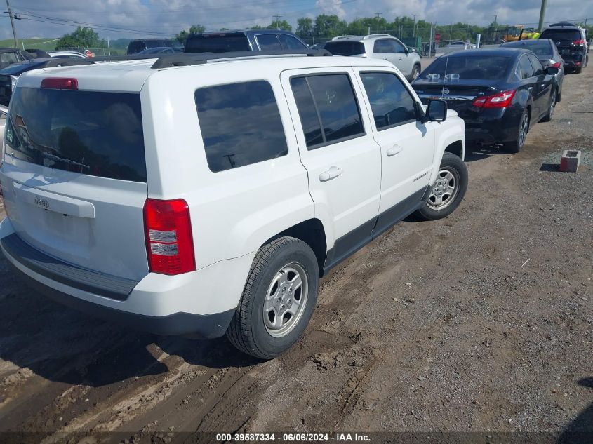 2015 Jeep Patriot Sport VIN: 1C4NJPBB4FD349206 Lot: 39587334