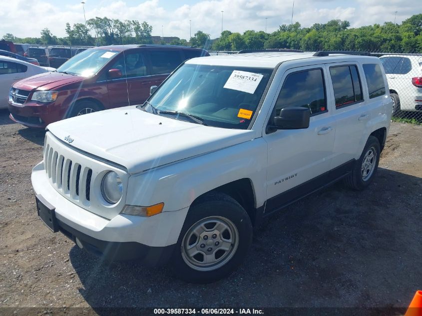 2015 Jeep Patriot Sport VIN: 1C4NJPBB4FD349206 Lot: 39587334