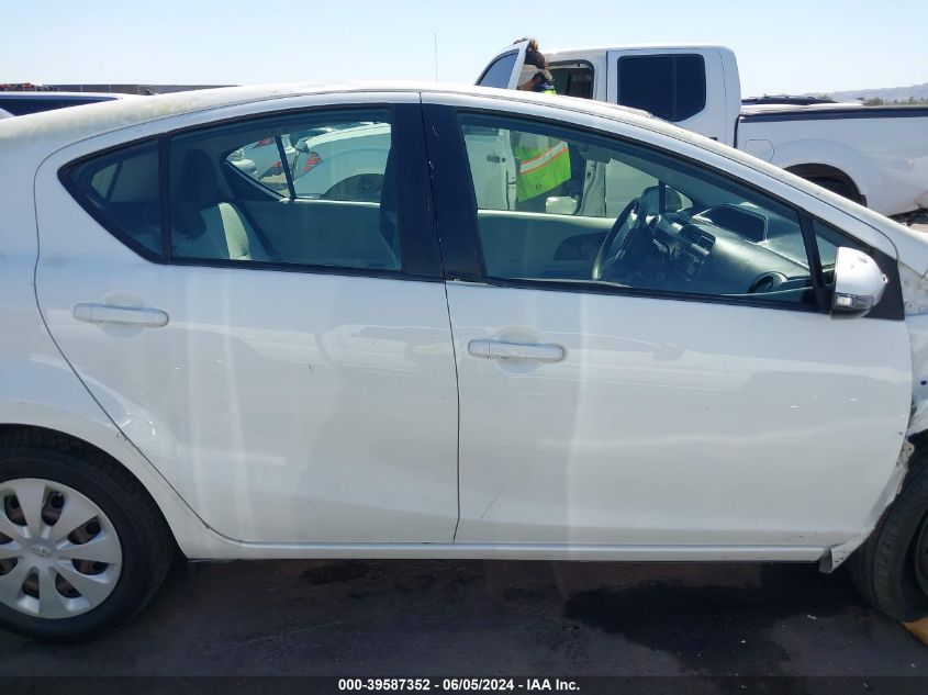 2012 Toyota Prius C One VIN: JTDKDTB35C1022886 Lot: 39587352