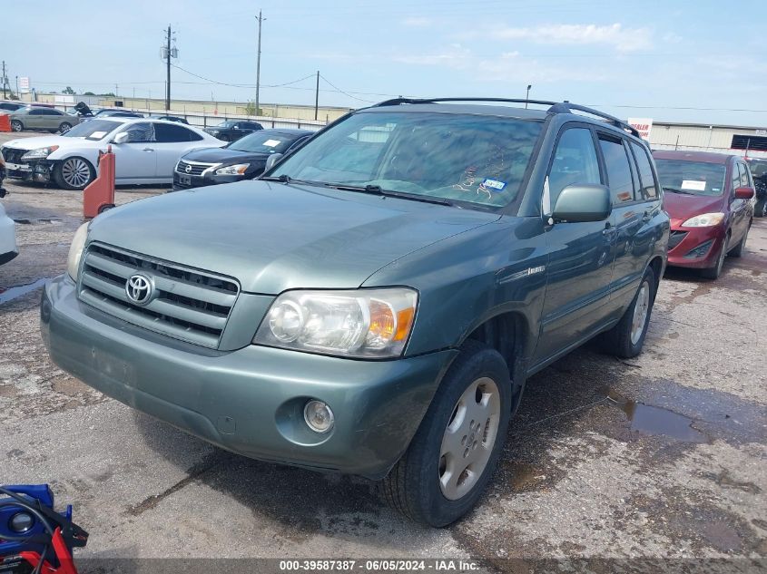 2005 Toyota Highlander Limited V6 VIN: JTEEP21A750096510 Lot: 39587387