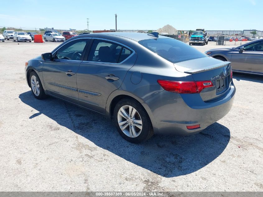 2013 Acura Ilx Hybrid 1.5L VIN: 19VDE3F77DE301010 Lot: 39587389